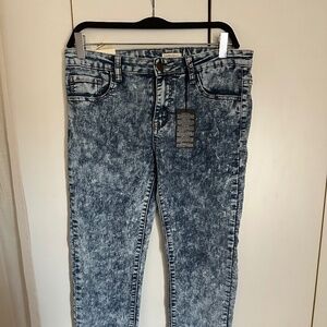 Acid wash denim jeans